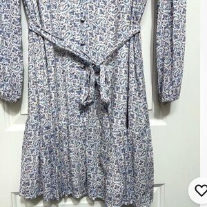 PAIGE Marlyn V-Neck Belted Dress